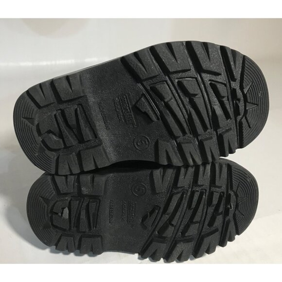 Smartfit Brown Leather Kids Boat Shoes Sz 5 Sturdy Rubber Soles Comfortable Fit - Picture 8 of 10